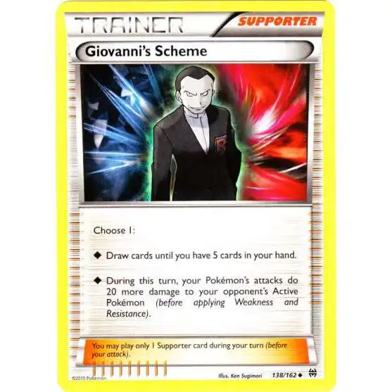Pokemon Trading Card Game XY BREAKthrough Uncommon Giovanni's Scheme #138