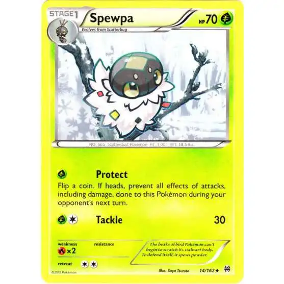 Pokemon Trading Card Game XY BREAKthrough Uncommon Spewpa #14