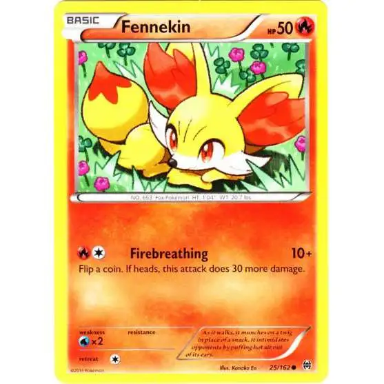 Pokemon Trading Card Game XY BREAKthrough Common Fennekin #25