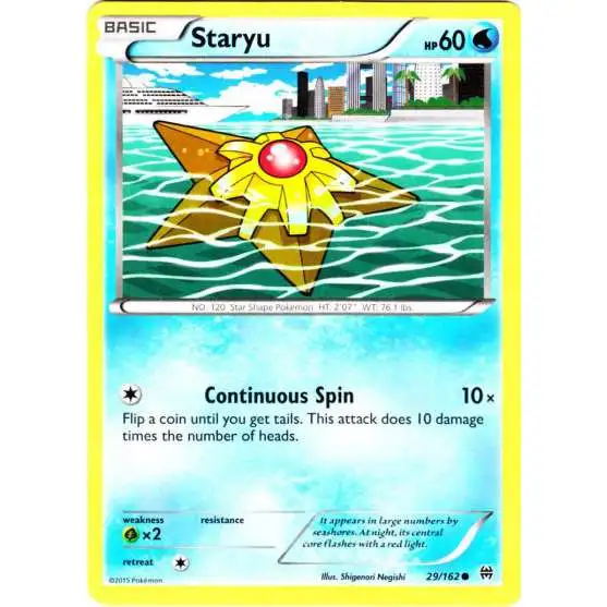 Pokemon Trading Card Game XY BREAKthrough Common Staryu #29