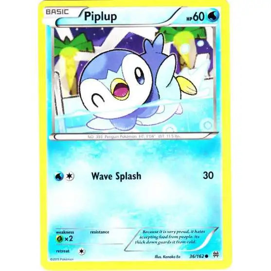 Pokemon Trading Card Game XY BREAKthrough Common Piplup #36
