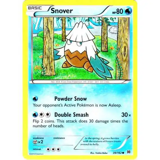 Pokemon Trading Card Game XY BREAKthrough Common Snover #39