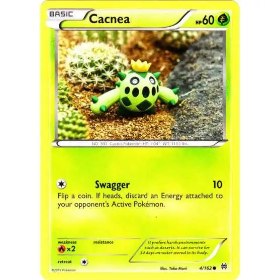 Pokemon Trading Card Game XY BREAKthrough Common Cacnea #4