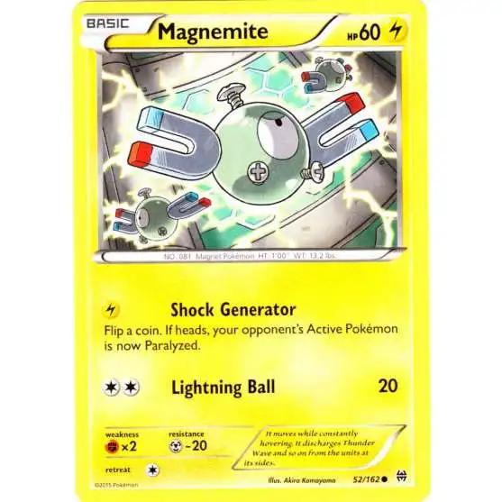 Pokemon Trading Card Game XY BREAKthrough Common Magnemite #52