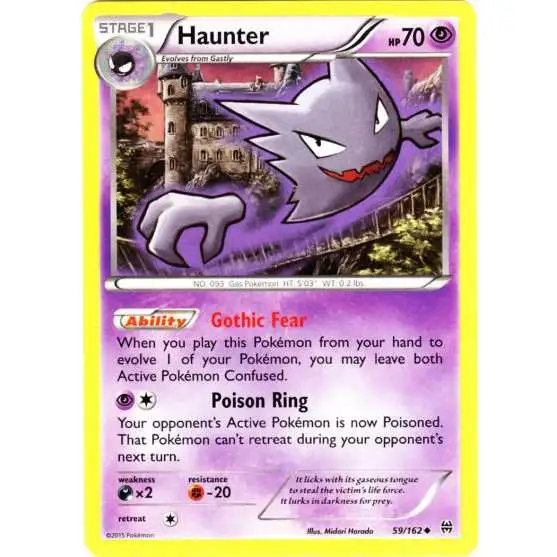 Pokemon Trading Card Game XY BREAKthrough Uncommon Haunter #59