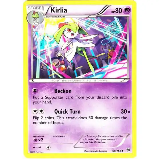 Pokemon Trading Card Game XY BREAKthrough Uncommon Kirlia #69