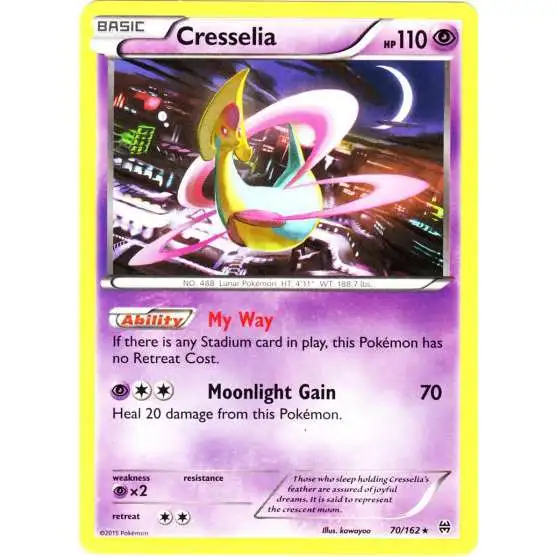 Pokemon Trading Card Game XY BREAKthrough Rare Cresselia #70