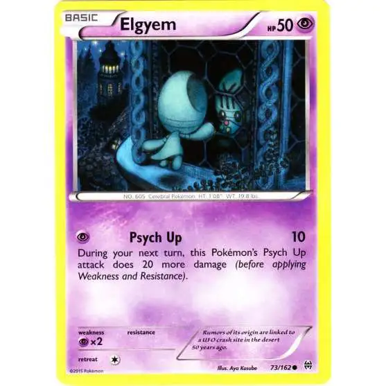 Pokemon Trading Card Game XY BREAKthrough Common Elgyem #73