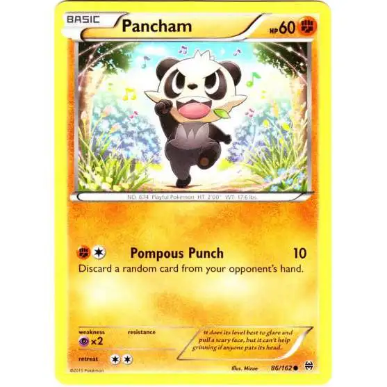 Pokemon Trading Card Game XY BREAKthrough Common Pancham #86
