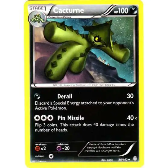 Pokemon Trading Card Game XY BREAKthrough Uncommon Cacturne #88