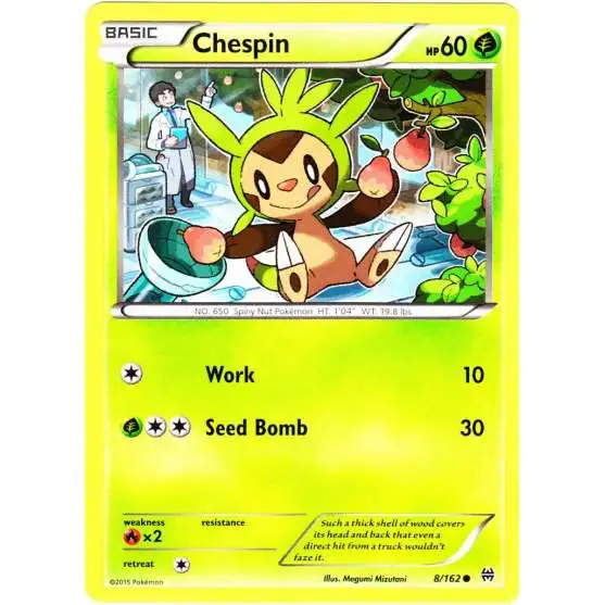 Pokemon Trading Card Game XY BREAKthrough Common Chespin #8
