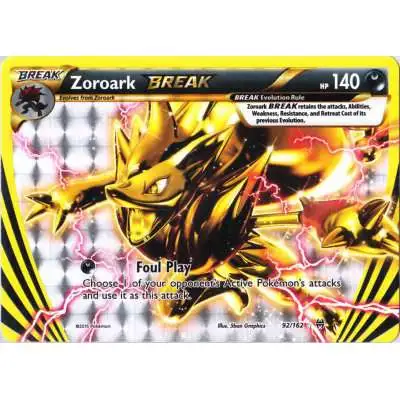 Pokemon Trading Card Game XY BREAKthrough Rare Holo BREAK Zoroark BREAK #92