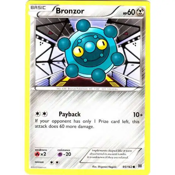Pokemon Trading Card Game XY BREAKthrough Common Bronzor #95