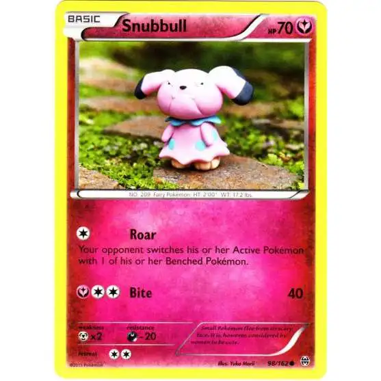 Pokemon Trading Card Game XY BREAKthrough Common Snubbull #98