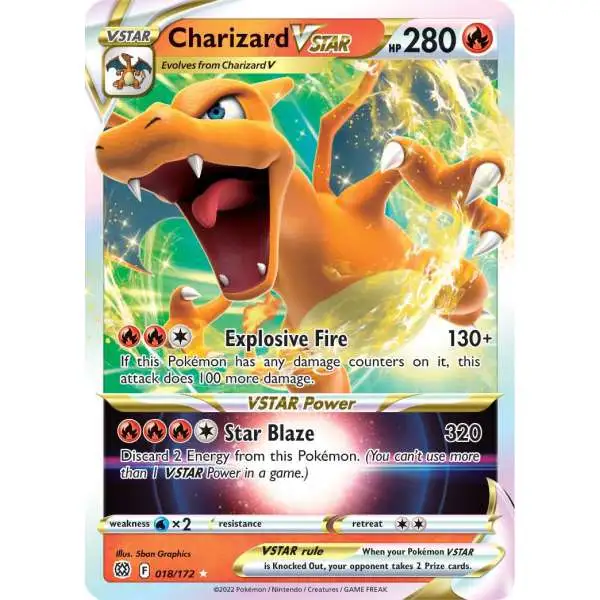 Pokemon Trading Card Game Sword & Shield Brilliant Stars Ultra Rare Charizard VSTAR #18