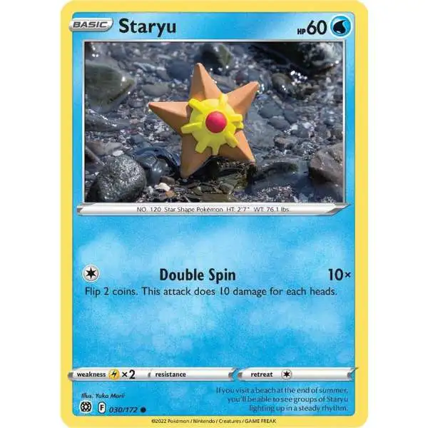 Pokemon Trading Card Game Sword & Shield Brilliant Stars Common Staryu #30