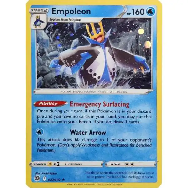 Pokemon Trading Card Game Sword & Shield Brilliant Stars Cosmos Holo Empoleon #37