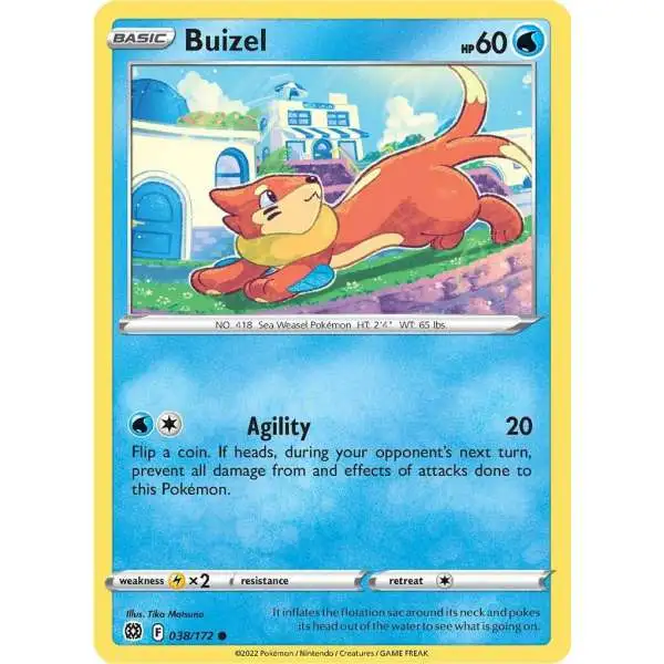 Pokemon Trading Card Game Sword & Shield Brilliant Stars Common Buizel #38