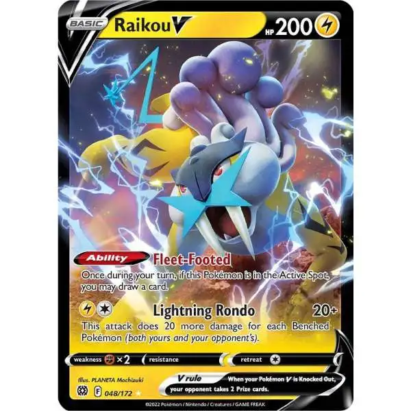 Pokemon Trading Card Game Sword & Shield Brilliant Stars Ultra Rare Raikou V #48