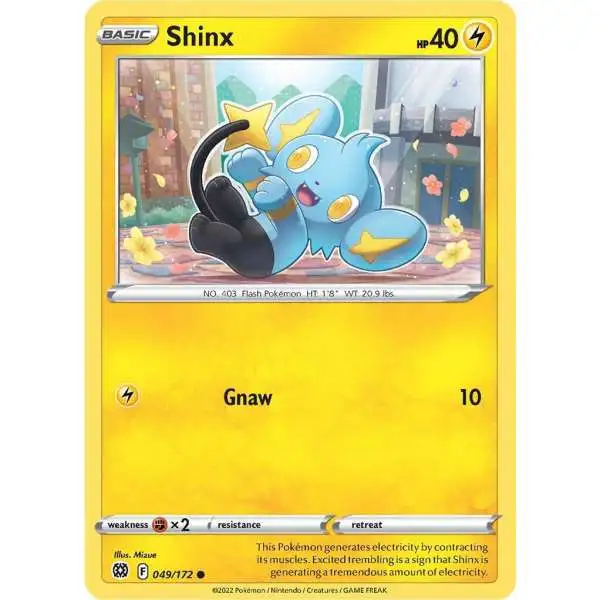 Pokemon Trading Card Game Sword & Shield Brilliant Stars Common Shinx #49