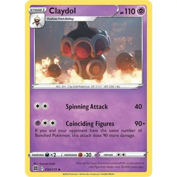 Pokemon Trading Card Game Sword & Shield Brilliant Stars Uncommon Claydol #59