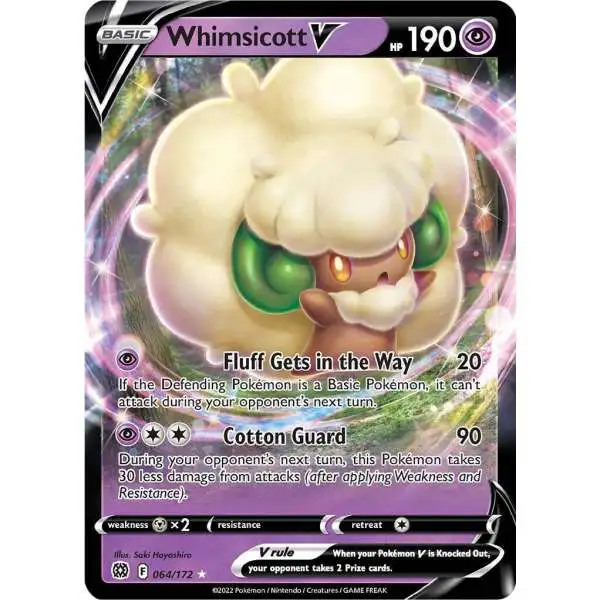 Pokemon Trading Card Game Sword & Shield Brilliant Stars Ultra Rare Whimsicott V #64