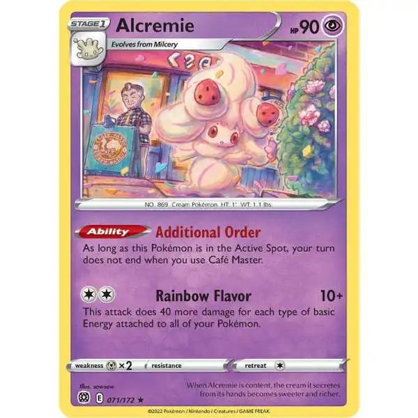 Pokemon Trading Card Game Sword & Shield Brilliant Stars Rare Alcremie #71