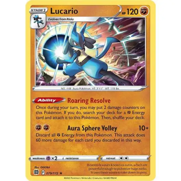 Shiny Lucario Hidden Fates Holo Rare Pokemon Card. SV22