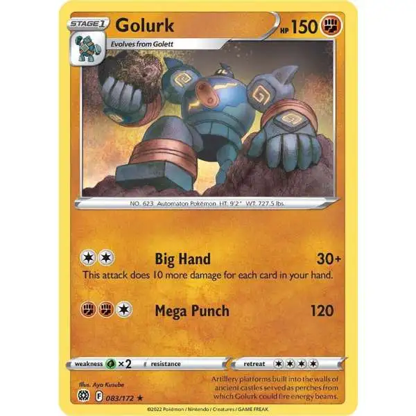 Pokemon Trading Card Game Sword & Shield Brilliant Stars Rare Golurk #83