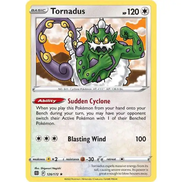 Pokemon Trading Card Game Sword & Shield Brilliant Stars Rare Tornadus #126