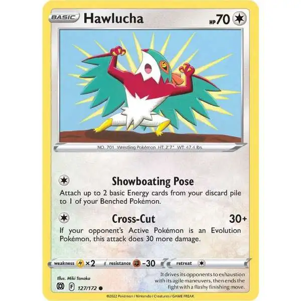 Pokemon Trading Card Game Sword & Shield Brilliant Stars Common Hawlucha #127