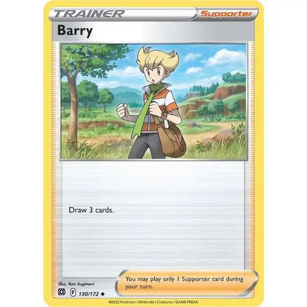 Pokemon Trading Card Game Sword & Shield Brilliant Stars Uncommon Barry #130