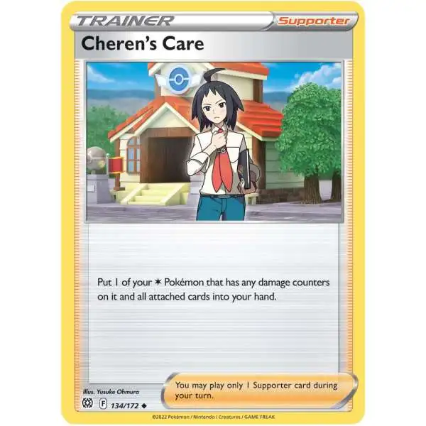 Pokemon Trading Card Game Sword & Shield Brilliant Stars Uncommon Cheren's Care #134