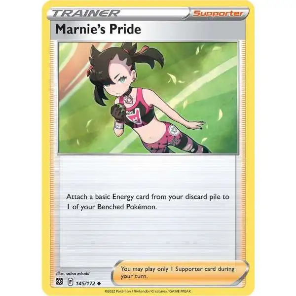 Pokemon Trading Card Game Sword & Shield Brilliant Stars Uncommon Marnie's Pride #145