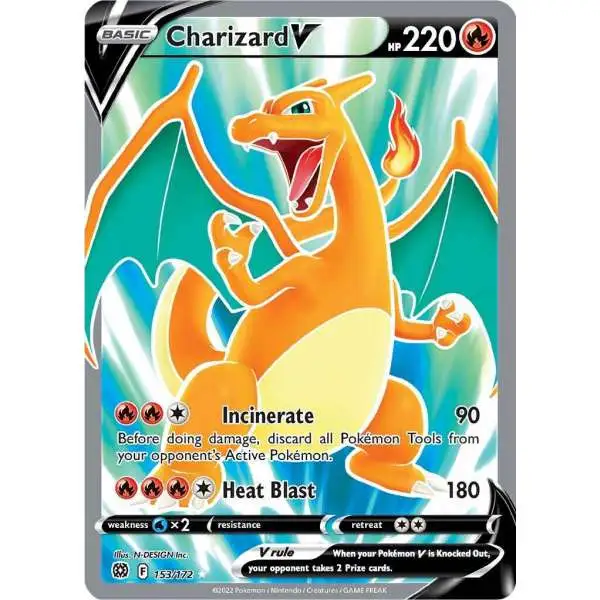 super rare charizard pokemon card Trading Game Sword Shield Brilliant Stars Single Card Ultra V 153 Full Art the trusted official grading guarantees its condition This Pokémon card just sold