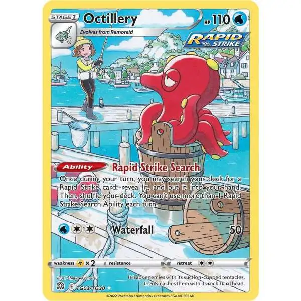 Pokemon Trading Card Game Sword & Shield Brilliant Stars Ultra Rare Octillery TG03 [Trainer Gallery]