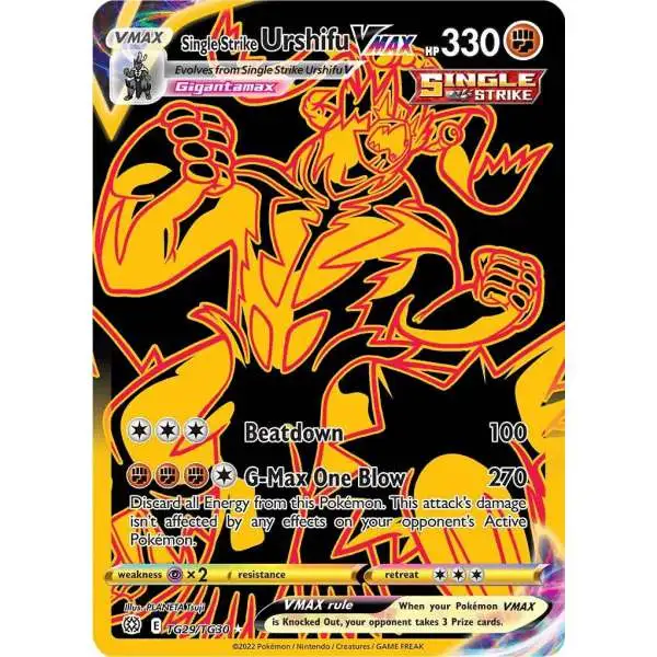 Pokemon Trading Card Game Sword & Shield Brilliant Stars Ultra Rare Single Strike Urshifu VMAX TG29 [Secret Trainer Gallery]