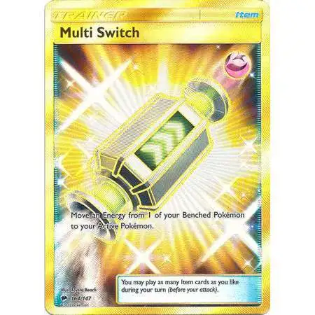 Pokemon Trading Card Game Sun & Moon Burning Shadows Secret Rare Multi Switch #164