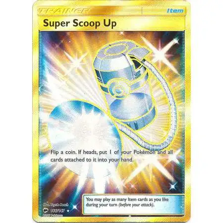 Pokemon Trading Card Game Sun & Moon Burning Shadows Secret Rare Super Scoop Up #166