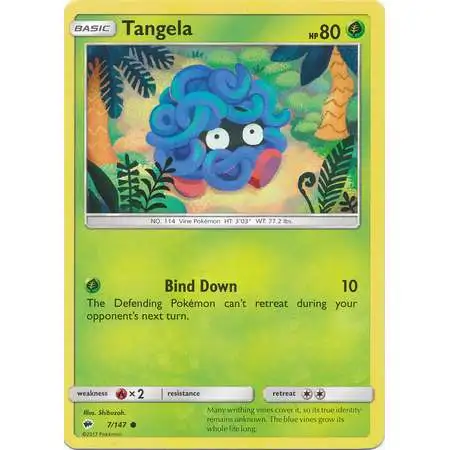 Pokemon Trading Card Game Sun & Moon Burning Shadows Common Tangela #7