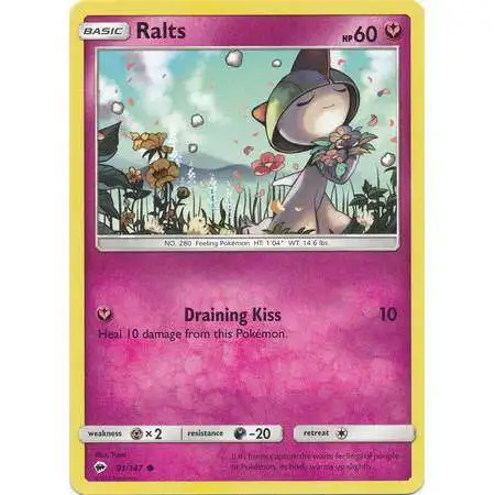 Pokemon Trading Card Game Sun & Moon Burning Shadows Common Ralts #91