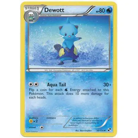 Pokemon Black & White Base Set Uncommon Dewott #30