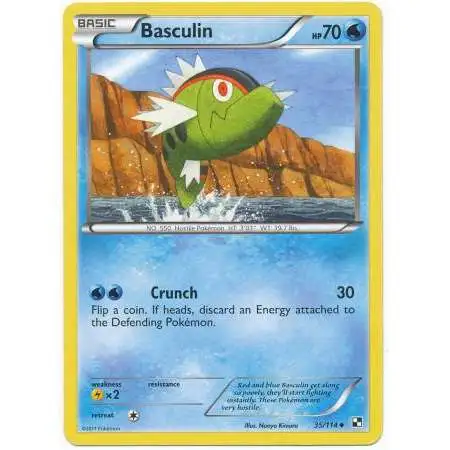 Pokemon Black & White Base Set Uncommon Basculin #35