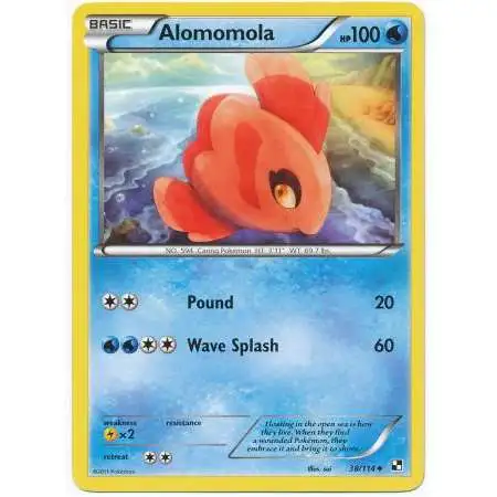 Pokemon Black & White Base Set Uncommon Alomomola #38 [Reverse Foil]