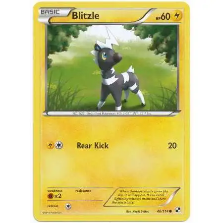 Pokemon Black & White Base Set Common Blitzle #40