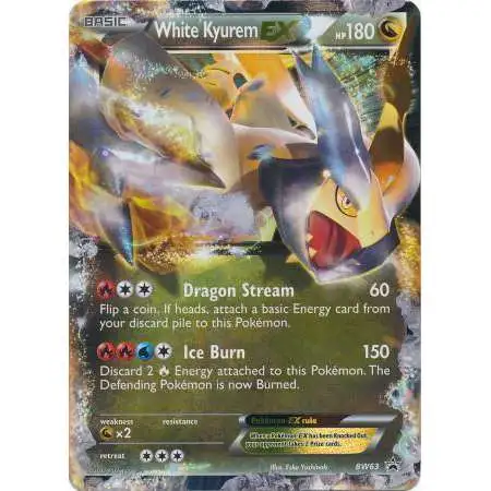 Pokemon Black & White Promo Ultra Rare White Kyurem EX BW63 [Lightly Played]