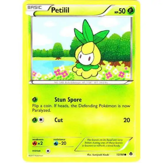 Pokemon Trading Card Game Black & White Emerging Powers Common Petilil #13