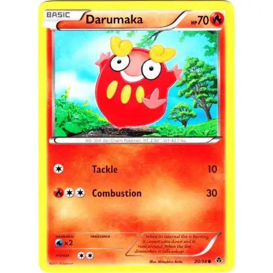 Pokemon Trading Card Game Black & White Emerging Powers Common Darumaka #20