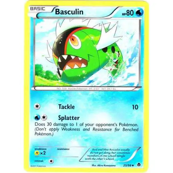 Pokemon Trading Card Game Black & White Emerging Powers Uncommon Basculin #25