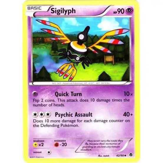 Pokemon Trading Card Game Black & White Emerging Powers Uncommon Sigilyph #42